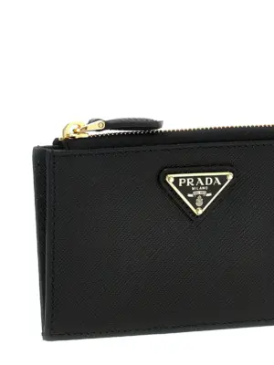 Saffiano cardholder Woman PRADA Black
