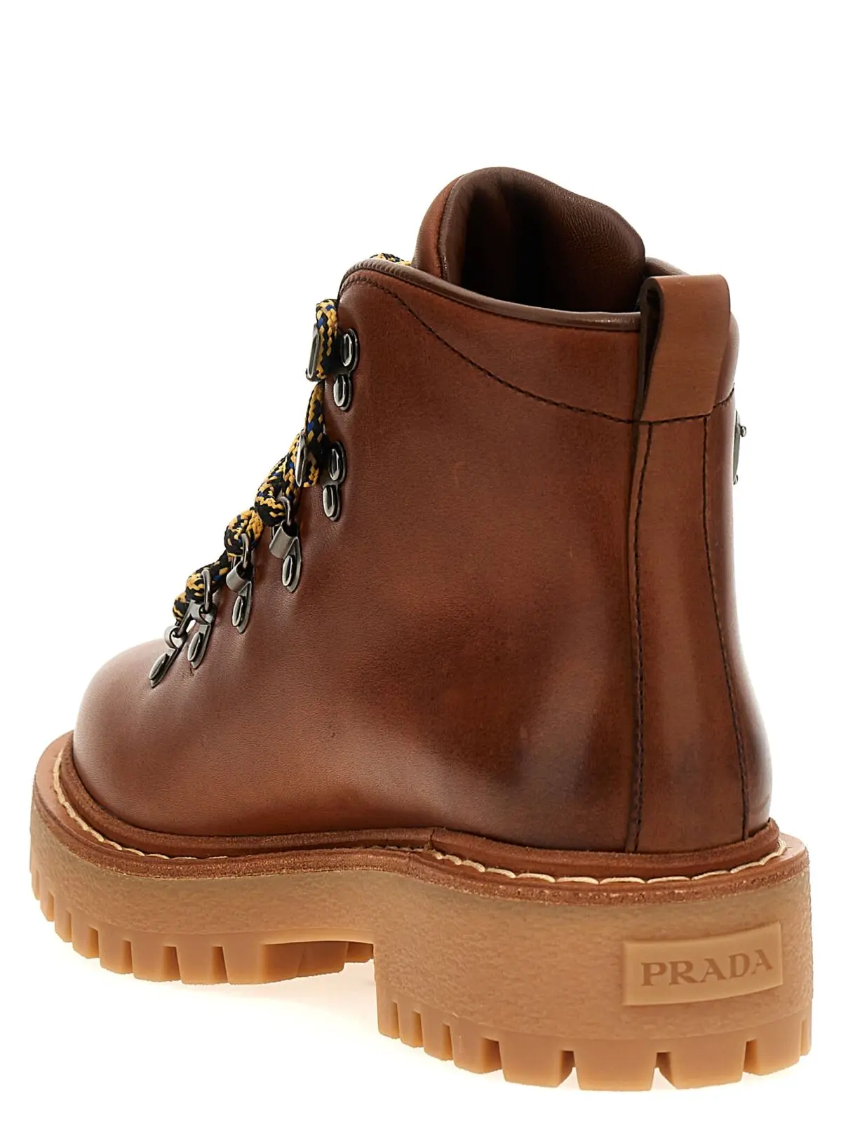 Черевики Prada Logo ankle Коричневі 3 Logo ankle boots Woman PRADA Brown