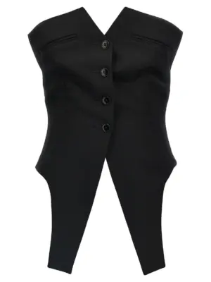 Deconstructed vest ALEXANDER WANG Black