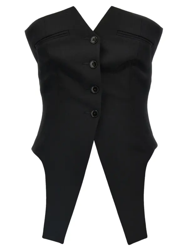 Deconstructed vest ALEXANDER WANG Black