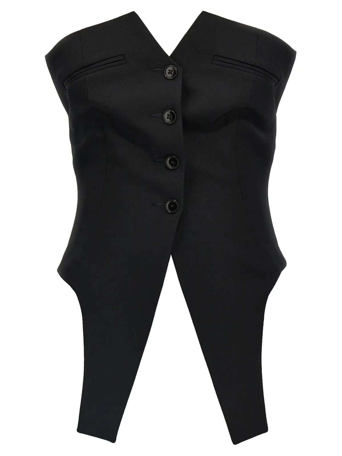 Жилет Alexander Wang Deconstructed Чорний 1 Deconstructed vest ALEXANDER WANG Black