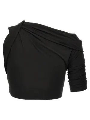 'Le Haut Drapeado' top 24H243TO0992381990 JACQUEMUS Black