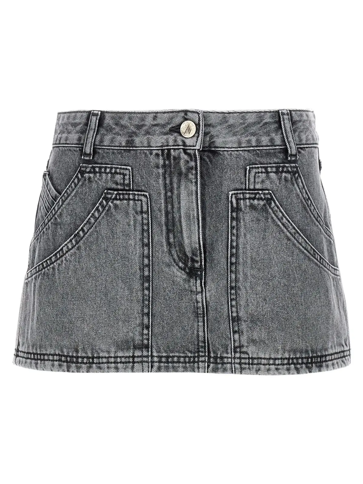 Спідниця міні The Attico Multipocket Сіра 1 Multipocket mini skirt THE ATTICO Gray