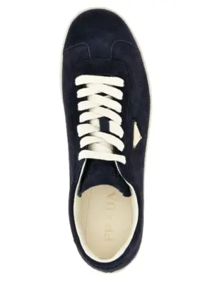 'Lane' sneakers 100% cow leather (Bos Taurus) PRADA Blue