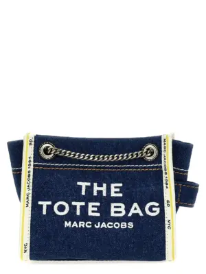 'The Denim Chain Crossbody Tote' crossbody bag MARC JACOBS Blue