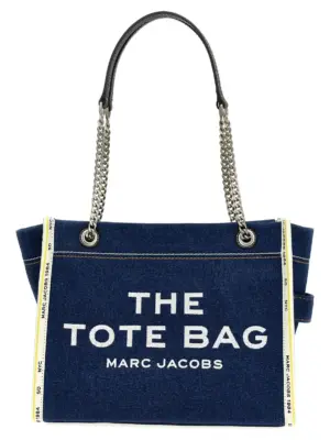 'The Denim Chain Medium Tote' shoulder bag MARC JACOBS Blue