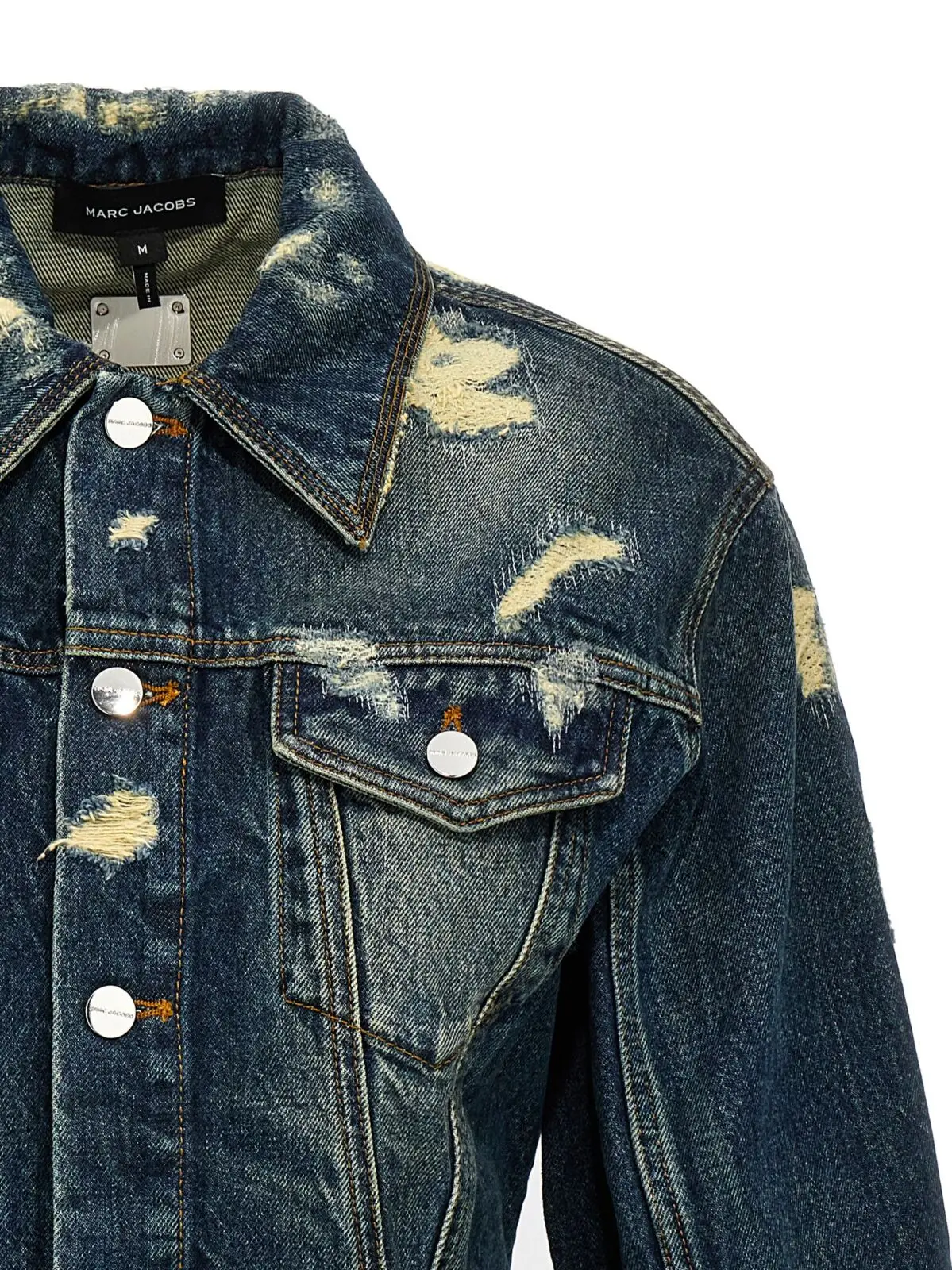 Куртка Marc Jacobs The Rip And Repair Fluted Denim Jacket Синя 3 'The Rip And Repair Fluted Denim Jacket' jacket Woman MARC JACOBS Blue