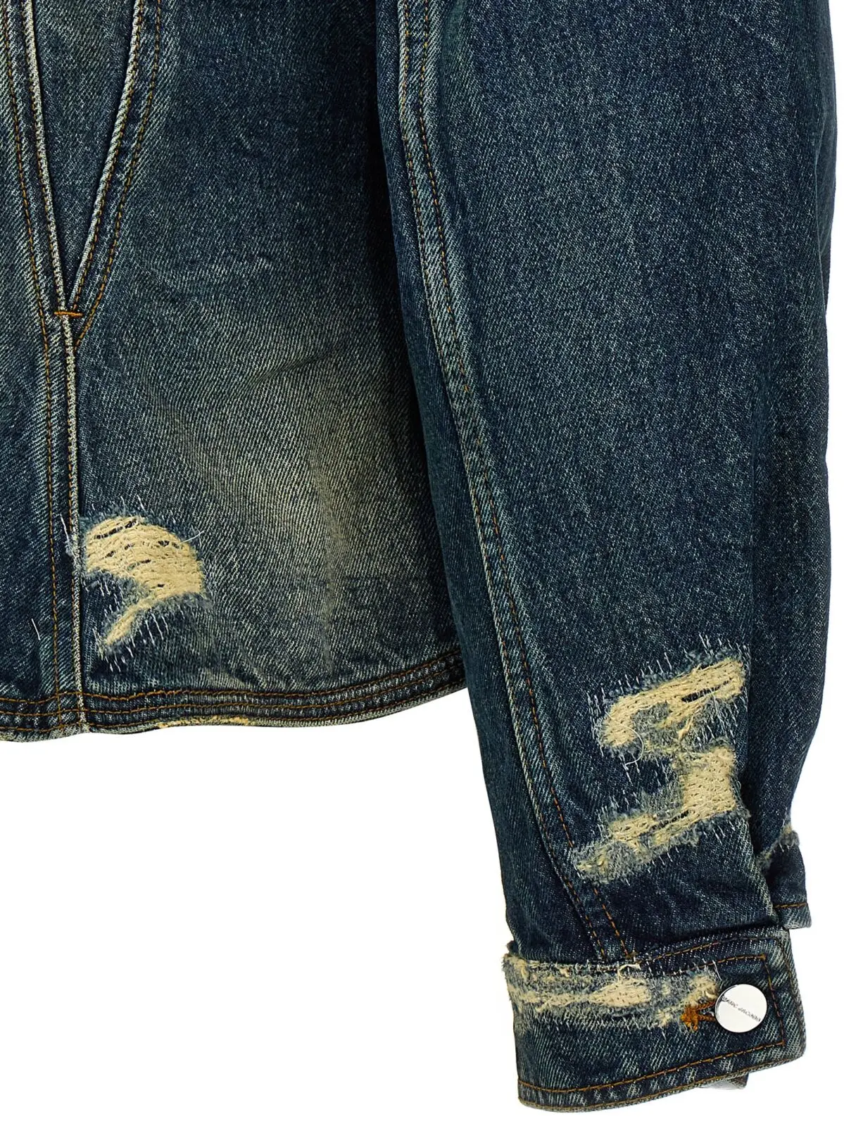 Куртка Marc Jacobs The Rip And Repair Fluted Denim Jacket Синя 4 'The Rip And Repair Fluted Denim Jacket' jacket 100% cotton MARC JACOBS Blue