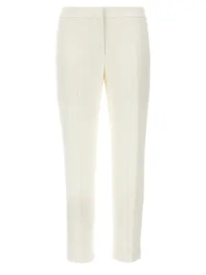 Crepe pants MCQUEEN White