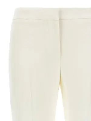 Crepe pants Woman MCQUEEN White