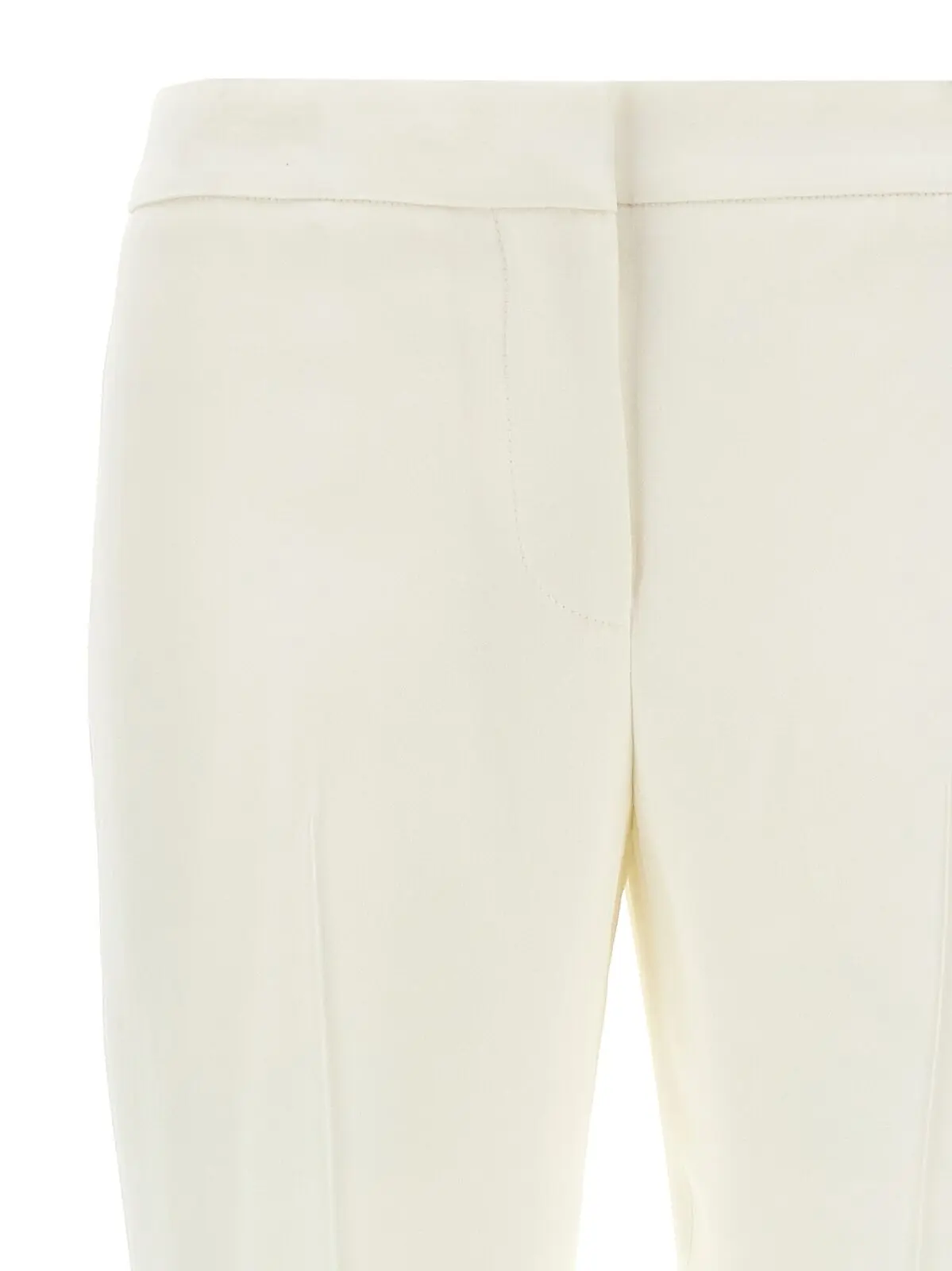 Штани Alexander McQueen Crepe Білі 3 Crepe pants Woman MCQUEEN White
