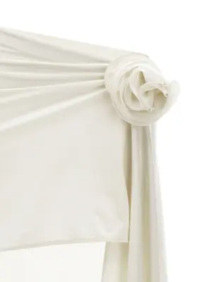 Asymmetrical mini skirt Woman MAGDA BUTRYM White