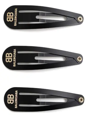 Set of 3 'Holli' hair pins BALENCIAGA Black