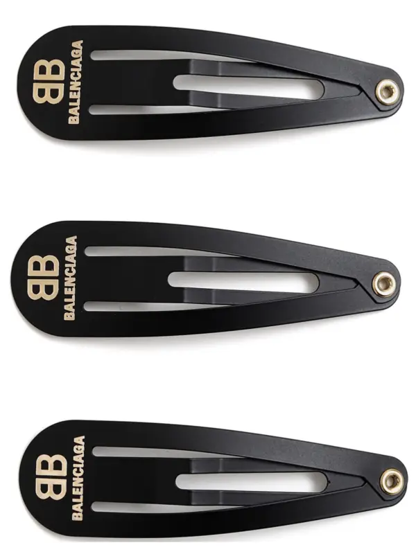 Set of 3 'Holli' hair pins BALENCIAGA Black