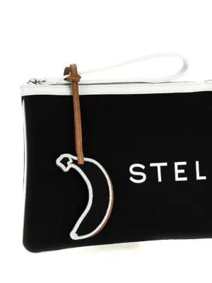 'SMC Bananatex®' clutch Woman STELLA MCCARTNEY White/Black