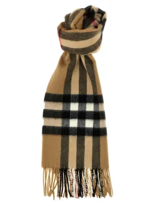 Check cashmere scarf BURBERRY Beige