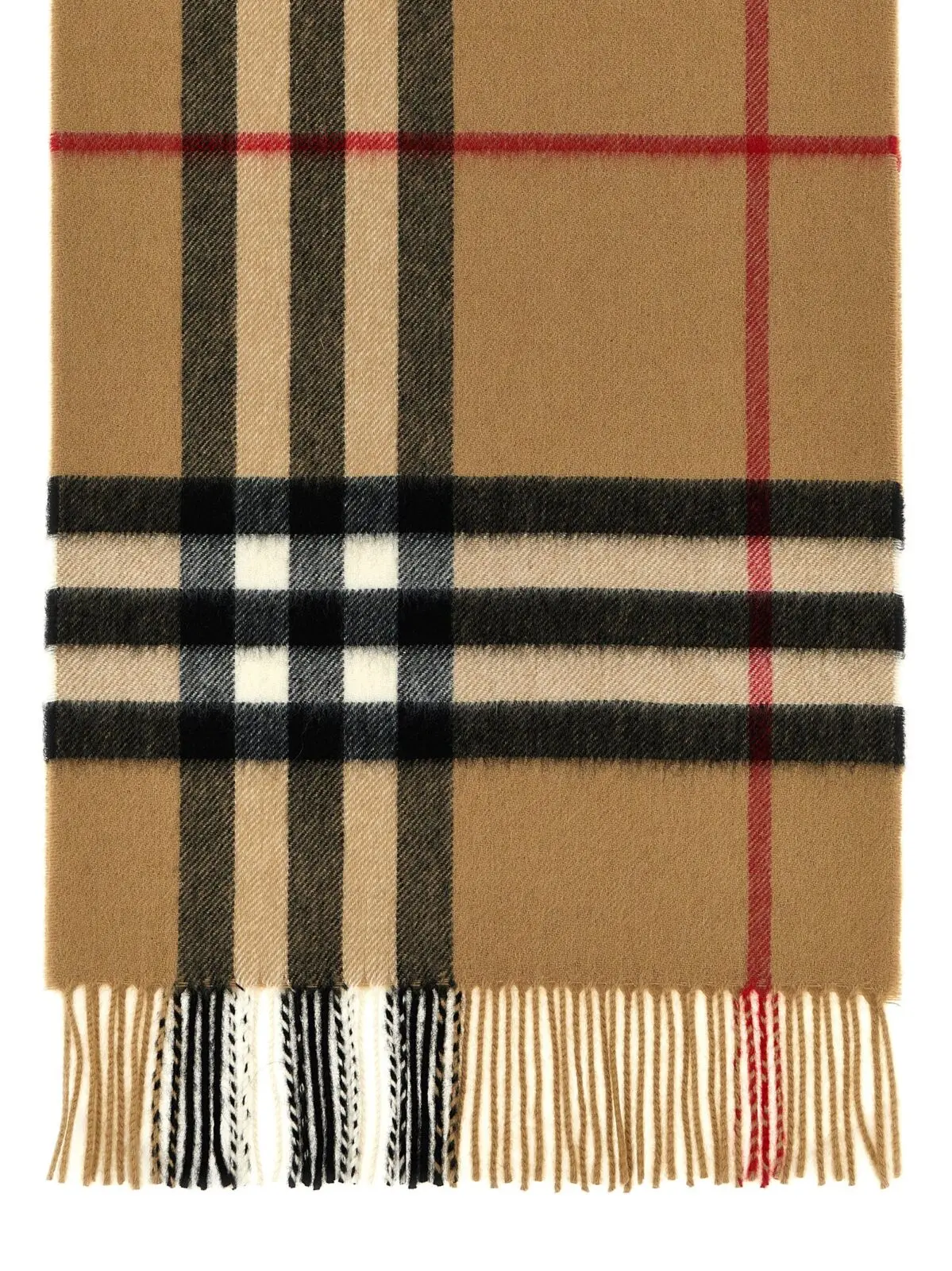 Шарф Burberry Check cashmere Бежевий 2 Check cashmere scarf 8076576ARCHIVEBEIGE BURBERRY Beige