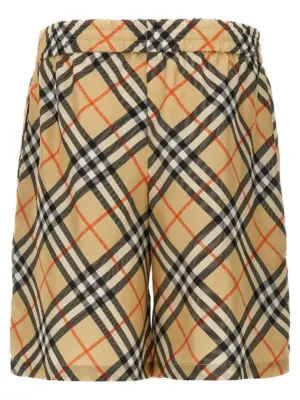 Check silk bermuda shorts 8091199SANDIPCHECK BURBERRY Beige