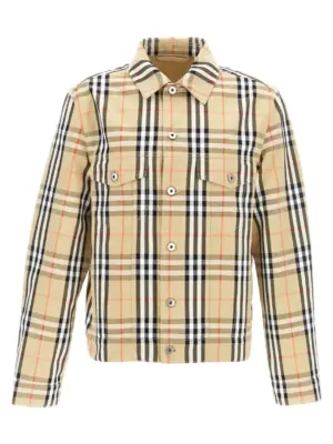 Check jacket BURBERRY Beige