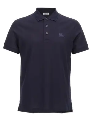 Logo embroidery polo shirt BURBERRY Blue