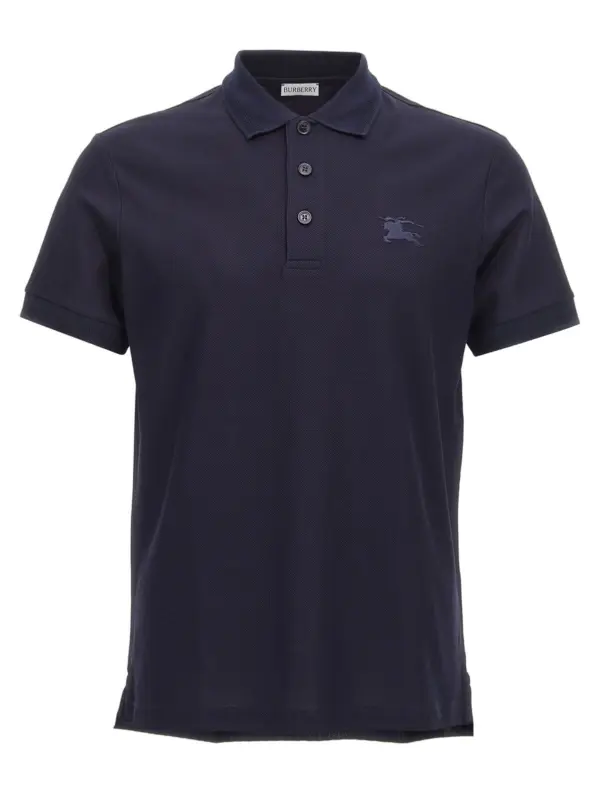 Logo embroidery polo shirt BURBERRY Blue