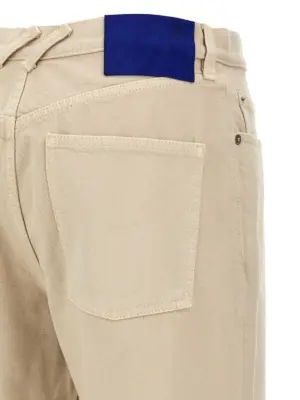 Denim jeans 100% cotton BURBERRY Beige