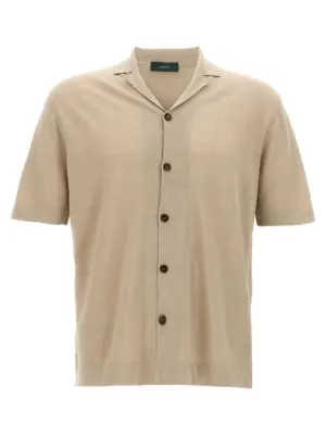 linen shirt ZANONE Beige