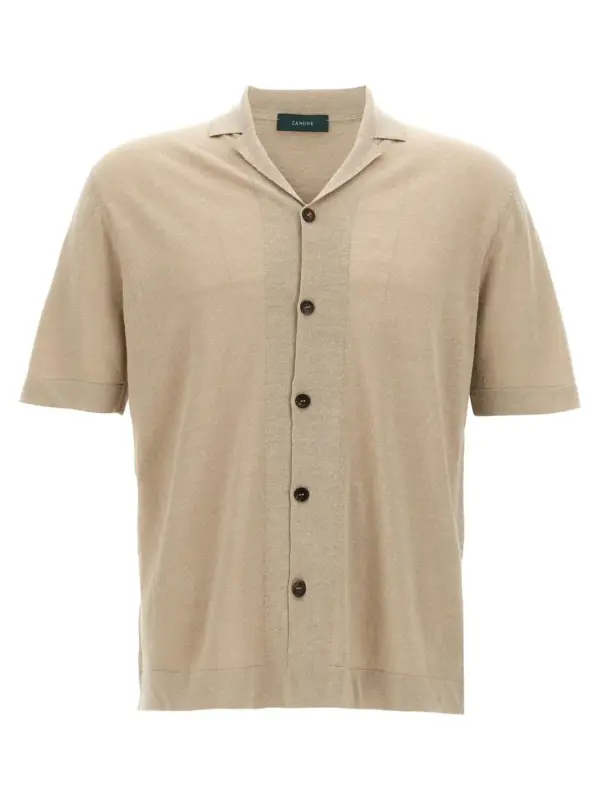 linen shirt ZANONE Beige