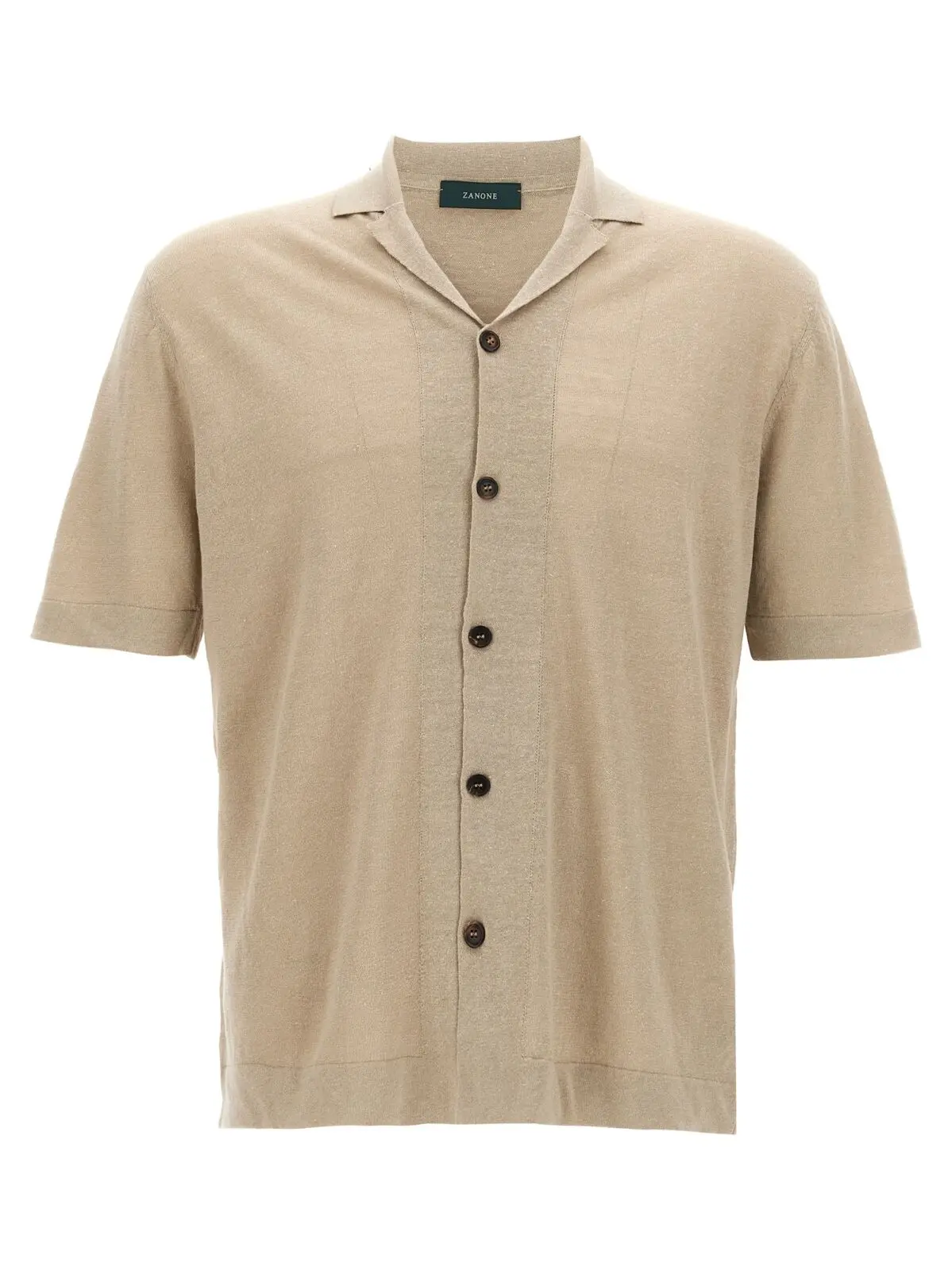 Сорочка Zanone Linen Бежева 1 linen shirt ZANONE Beige