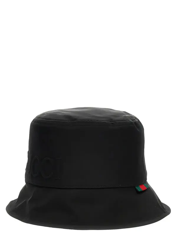 Logo bucket hat GUCCI Black