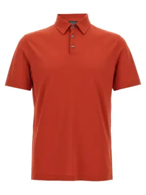 'ice cotton' polo shirt ZANONE Orange