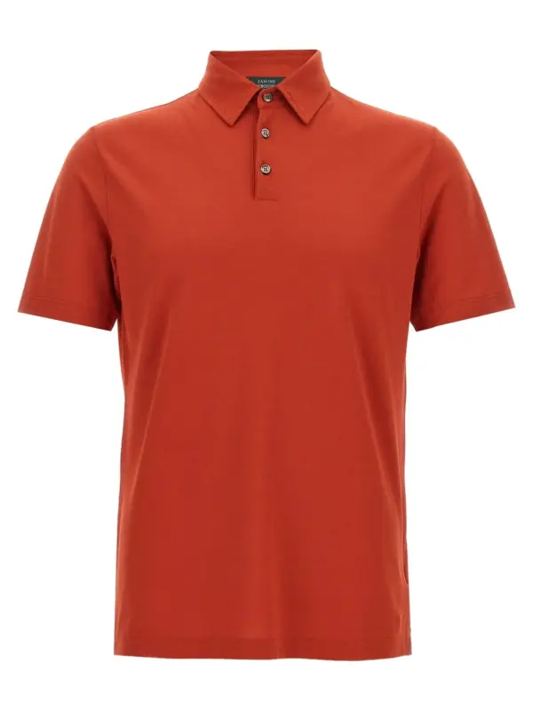 'ice cotton' polo shirt ZANONE Orange