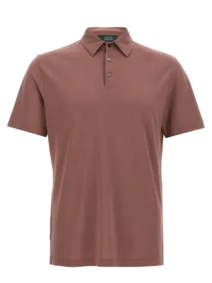 'ice cotton' polo shirt ZANONE Brown
