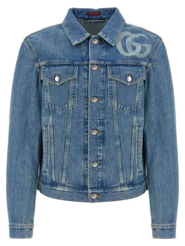 GG denim jacket GUCCI Blue