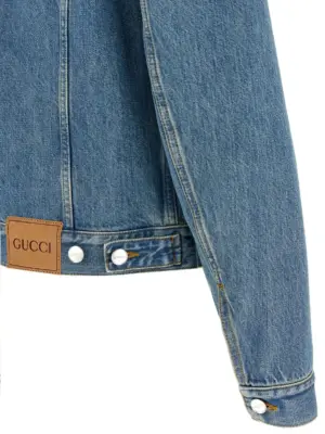 GG denim jacket 100% cotton GUCCI Blue