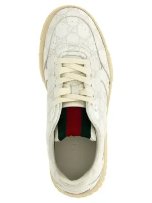 'Gucci Re-Web' sneakers 60% polyurethane 20% cotton 20% polyester GUCCI White