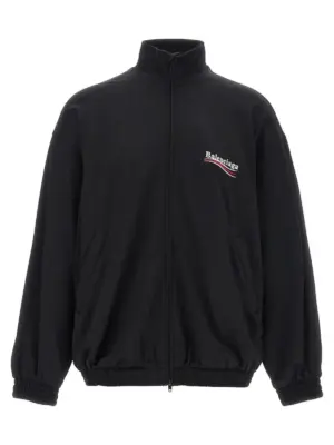 Logo embroidery sweatshirt BALENCIAGA Black