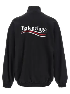 Logo embroidery sweatshirt 818502TRVE21089 BALENCIAGA Black