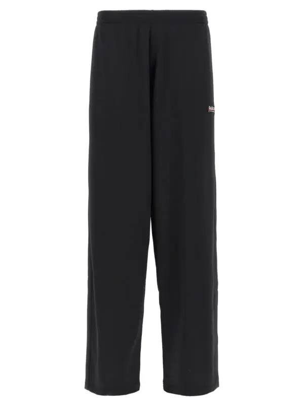 Logo embroidery joggers BALENCIAGA Black