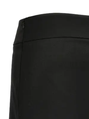 'O-dixy' mini skirt 53% polyester 43% wool 4% elastane DIESEL Black