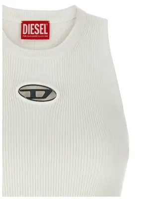 'M-Caddix-Top' tank top Woman DIESEL White