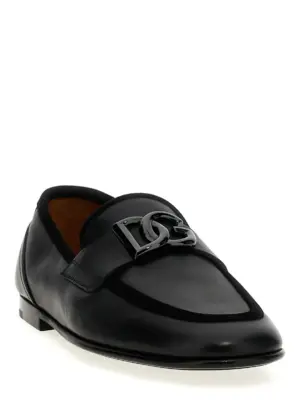 Logo loafers A50462A6O7080999 DOLCE & GABBANA Black