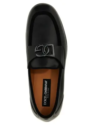 Logo loafers 100% calfskin leather (Bos Taurus) DOLCE & GABBANA Black