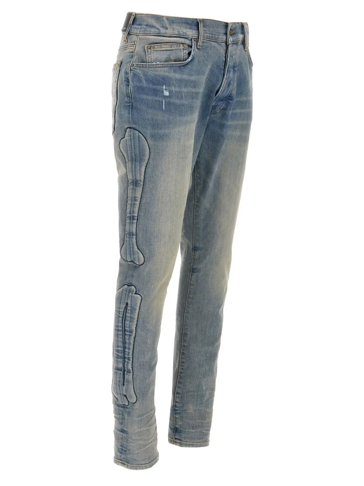 Джинси Amiri 3D Bones Блакитні 3 '3D Bones' jeans Man AMIRI Light Blue