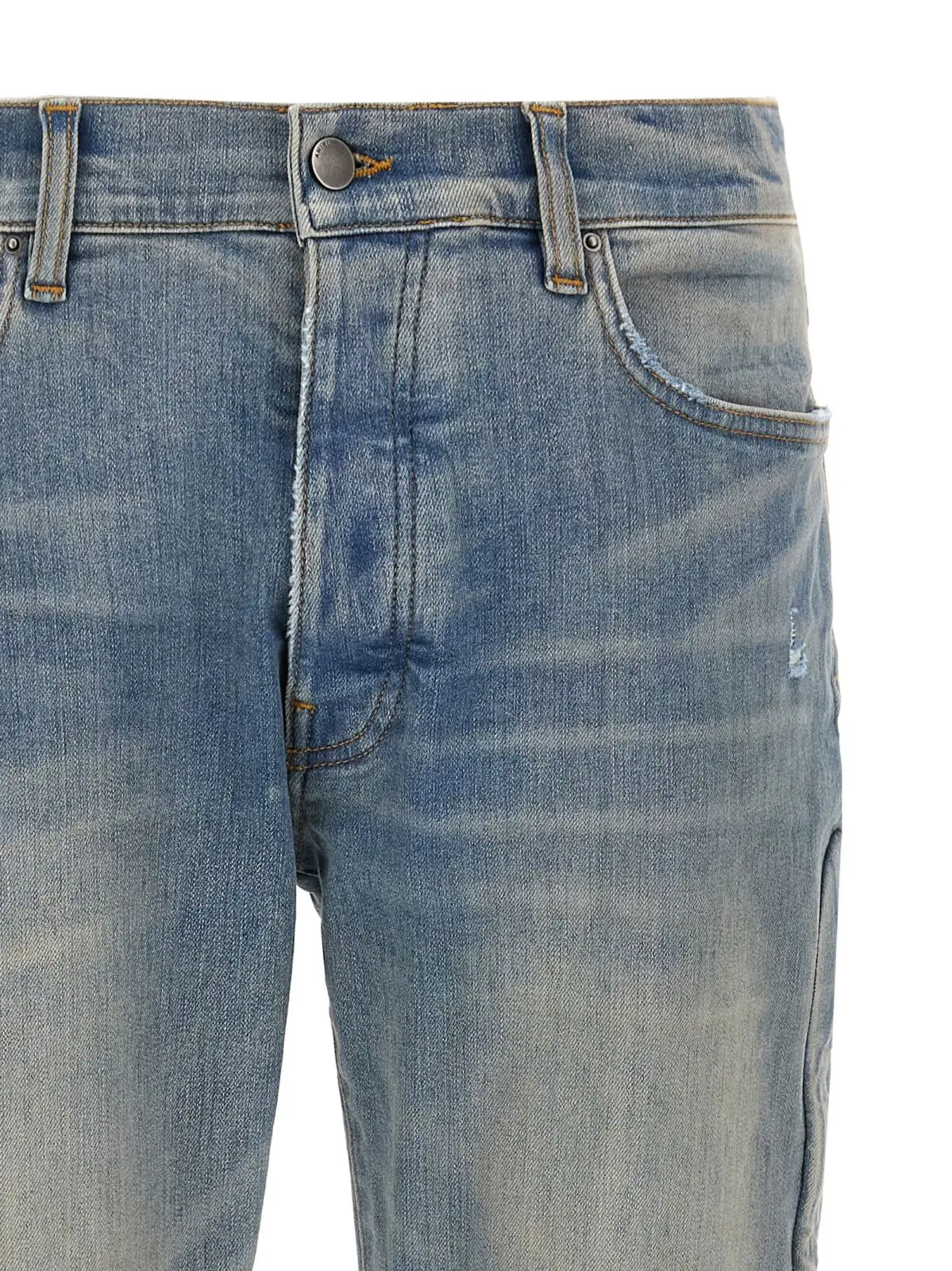 Джинси Amiri 3D Bones Блакитні 4 '3D Bones' jeans 92% cotton 8% elastane AMIRI Light Blue