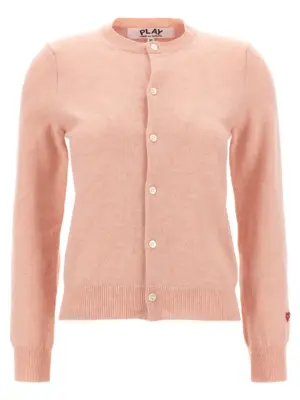 'Small Heart' cardigan COMME DES GARÇONS PLAY Pink