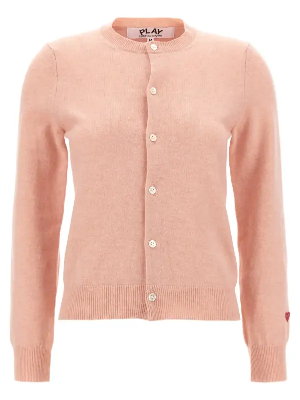 'Small Heart' cardigan COMME DES GARÇONS PLAY Pink