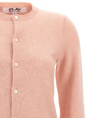 'Small Heart' cardigan Woman COMME DES GARÇONS PLAY Pink