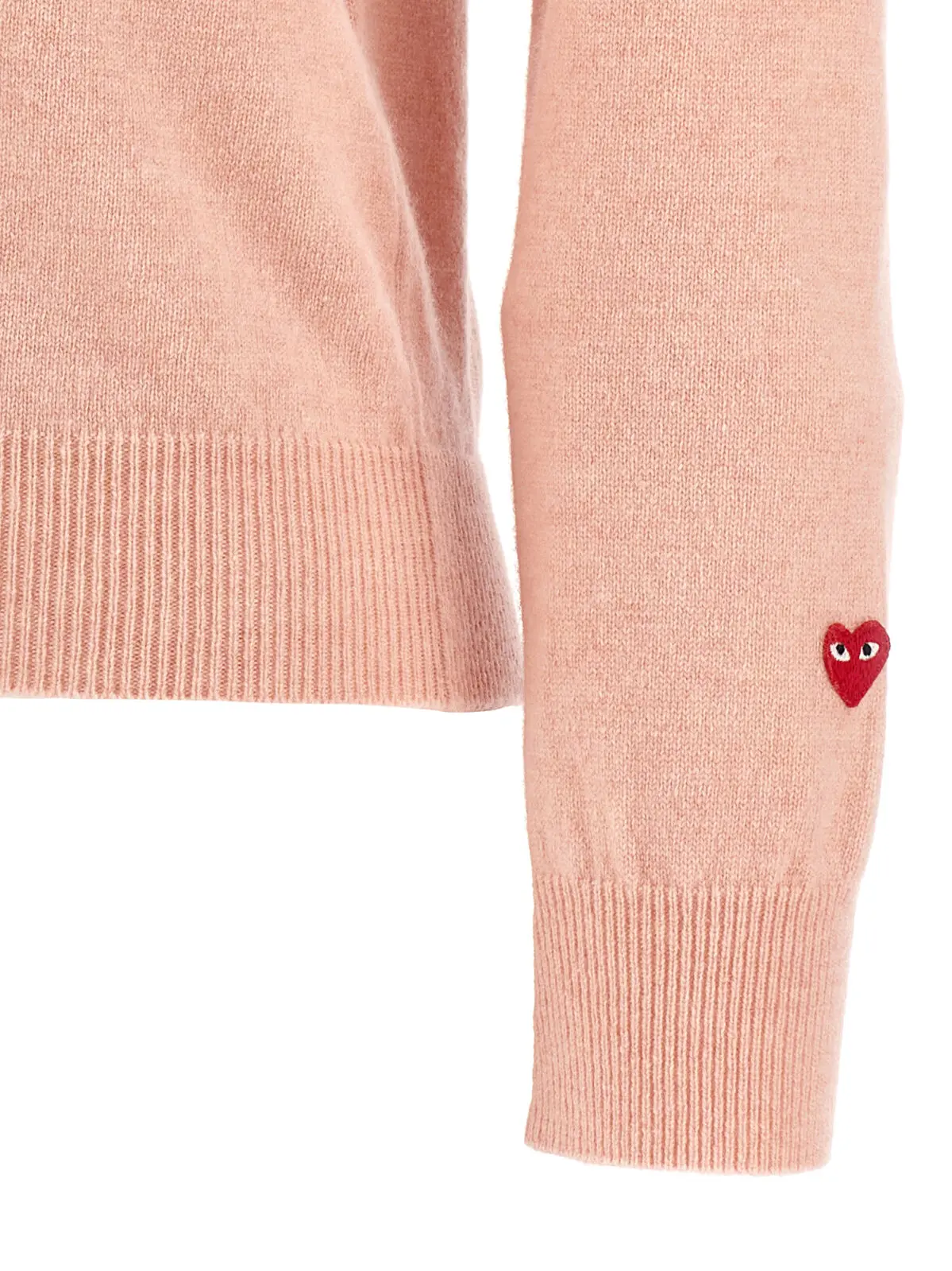 Кардиган Comme Des Garçons Play Small Heart Рожевий 4 'Small Heart' cardigan 100% wool COMME DES GARÇONS PLAY Pink