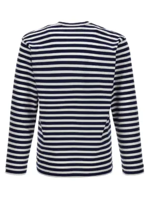 Logo patch stripes t-shirt AXT0101 COMME DES GARÇONS PLAY Blue